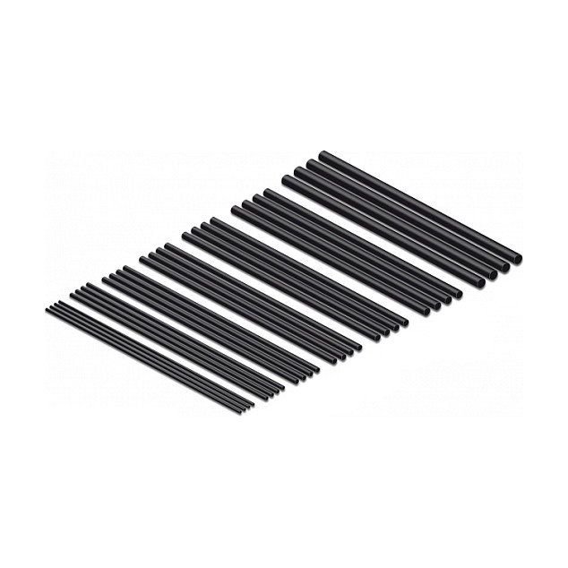 DeLOCK Juego de tubos termorretráctiles 100 mm, 28 piezas, negro DeLOCK Juego de tubos termorretráctiles 100 mm, 28 piezas, negro