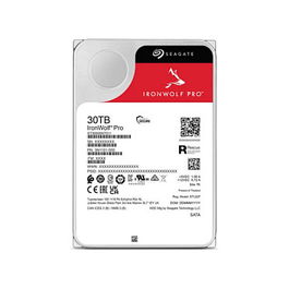 Seagate IronWolf Pro ST30000NT011 - Disco duro NAS de 30 TB, 7200 RPM, 512 MB de caché, SATA 3.5" para almacenamiento profesional