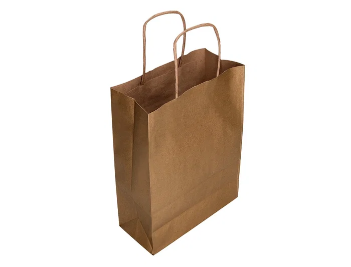 Q-connect Bolsa Papel Kraft Natural Liso XS con Asa Retorcida 180x240x80 mm Q-connect Bolsa Papel Kraft Natural Liso XS con Asa Retorcida 180x240x80 mm