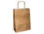 Q-connect Bolsa Papel Kraft Natural Liso XS con Asa Retorcida 180x240x80 mm
