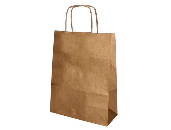 Q-connect Bolsa Papel Kraft Natural Liso XS con Asa Retorcida 180x240x80 mm Q-connect Bolsa Papel Kraft Natural Liso XS con Asa Retorcida 180x240x80 mm