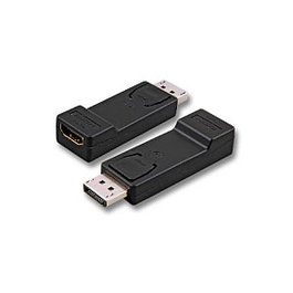 EFB Elektronik Adaptador DisplayPort a HDMI, M/F, Negro