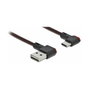 DeLOCK Cable EASY-USB 2.0 USB Tipo-A a USB Tipo-C™ de 1,5 m, Angular, Negro