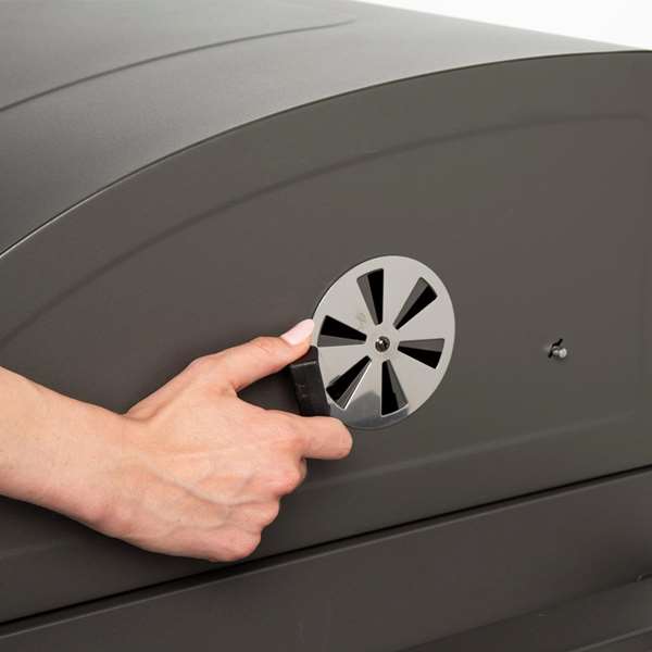 Color Baby Barbacoa Carbon Con Ruedas 102X65X104Cm