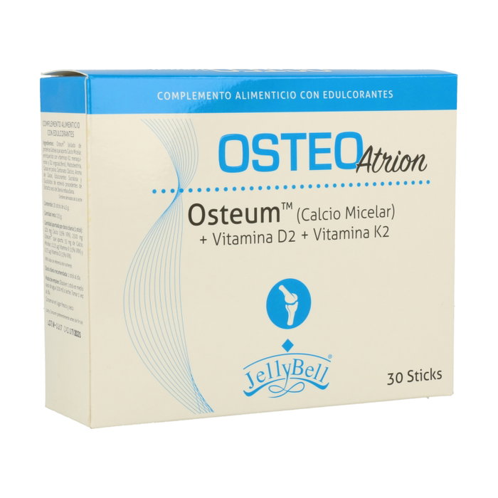 Jellybell Osteo Atrion 30 sticks – Complemento alimenticio con calcio, vitaminas D2 y K2 para la fijación ósea Jellybell Osteo Atrion 30 sticks – Complemento alimenticio con calcio, vitaminas D2 y K2 para la fijación ósea