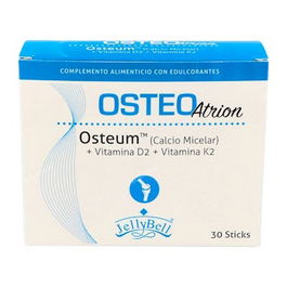 Osteo Atrion 30Sticks para el Mantenimiento de Huesos con Calcio, Vitamina K y D