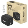 Club 3D GmbH Cargador GaN 65W PD 3.0 con 2 Puertos USB-C y 1 USB-A para Viaje, Teléfono Móvil y Portátil, Negro