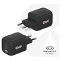 Club 3D GmbH Cargador GaN 65W PD 3.0 con 2 Puertos USB-C y 1 USB-A para Viaje, Teléfono Móvil y Portátil, Negro