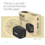 Club 3D GmbH Cargador GaN 65W PD 3.0 con 2 Puertos USB-C y 1 USB-A para Viaje, Teléfono Móvil y Portátil, Negro