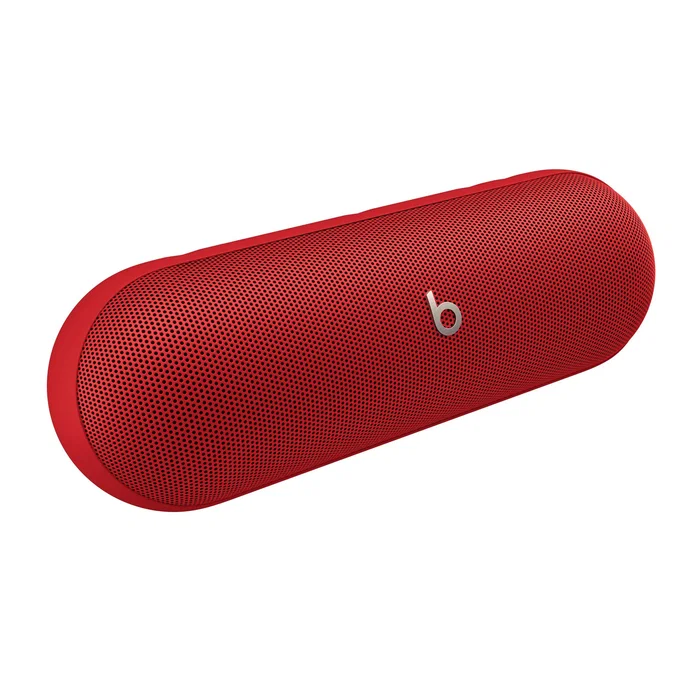 Beats by Apple Beats Pill Altavoz Portátil Bluetooth, Resistente al Agua y Polvo IP67, 24h Autonomía, Color Rojo Statement Red, Estéreo, USB-C