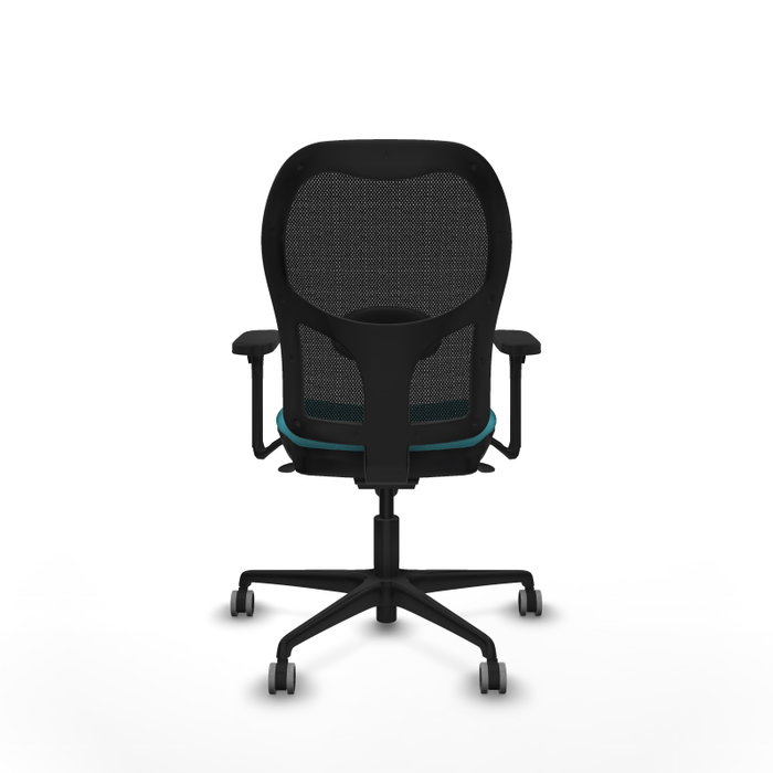 PIQUERAS Y CRESPO Silla de oficina Jorquera Turquesa y Negro