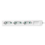 LogiLink LPS229 Regleta de enchufes de 3 salidas, 1,5 m, Blanco