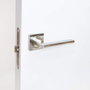 Herrajes Alk Manilla Rental Aluminio Níquel Satinado Roseta Cuadrada 50x50 mm