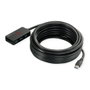 ROLINE 12041098 Hub USB 3.2 Gen 1 4 Puertos con Repeater, Negro, Cable 10m