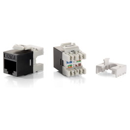 Equip Kit de 8 conectores hembra RJ45 UTP Cat6 Slim panel Keystone para montaje en placa de pared