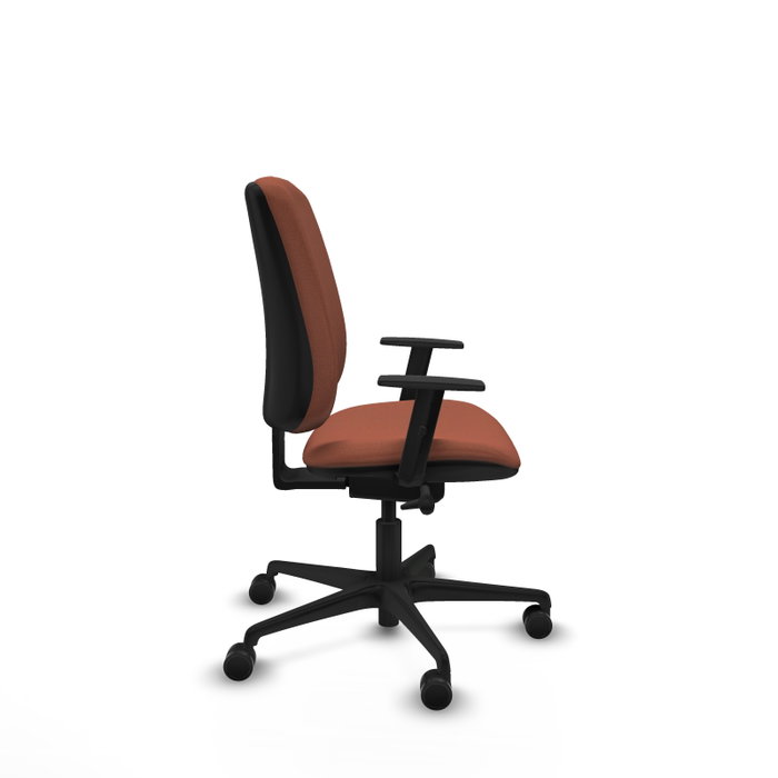 PIQUERAS Y CRESPO Silla de oficina Alares Marrón con mecanismo Sincro/Traslack y brazos 1D PIQUERAS Y CRESPO Silla de oficina Alares Marrón con mecanismo Sincro/Traslack y brazos 1D
