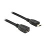 DeLOCK Cable USB 2.0 Micro B Macho a Hembra 0,5 m