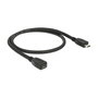 DeLOCK Cable USB 2.0 Micro B Macho a Hembra 0,5 m