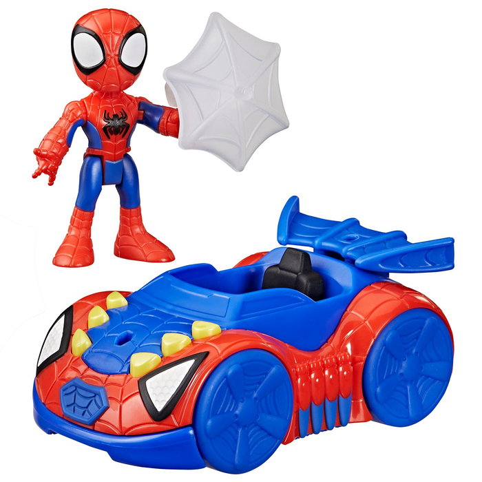 Hasbro Figura Spidey y Vehículo Bólido Arácnido Spider-Man G2461 Marvel, Juguete para niños +3 años