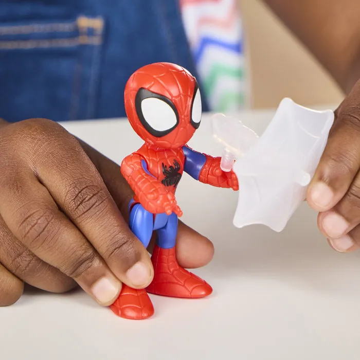 Hasbro Spidey y sus extraordinarios amigos Lancha Araña con figura de 7.5 cm Juguete para niños +3 años HASG24615X0