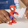 Hasbro Spidey y sus extraordinarios amigos Lancha Araña con figura de 7.5 cm Juguete para niños +3 años HASG24615X0