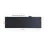 DeLOCK 12555 Alfombrilla para ratón con iluminación RGB Negro