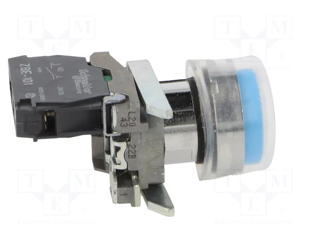 SCHNEIDER ELECTRIC XB4BP61 Interruptor de presión azul 22mm NA