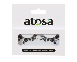 Pestañas Postizas Halloween Con Telarañas Y Calaveras Negro Para Disfraces De Terror Y Fiestas Temáticas