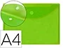 Carpeta Liderpapel Dossier A4 Cierre De Velcro Verde 12 unidades