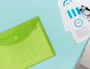 Liderpapel Carpeta dossier A4 con cierre de velcro verde