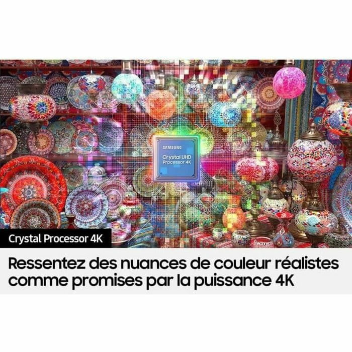 Samsung Televisor Crystal UHD CU7025 de 55 pulgadas 4K Smart TV