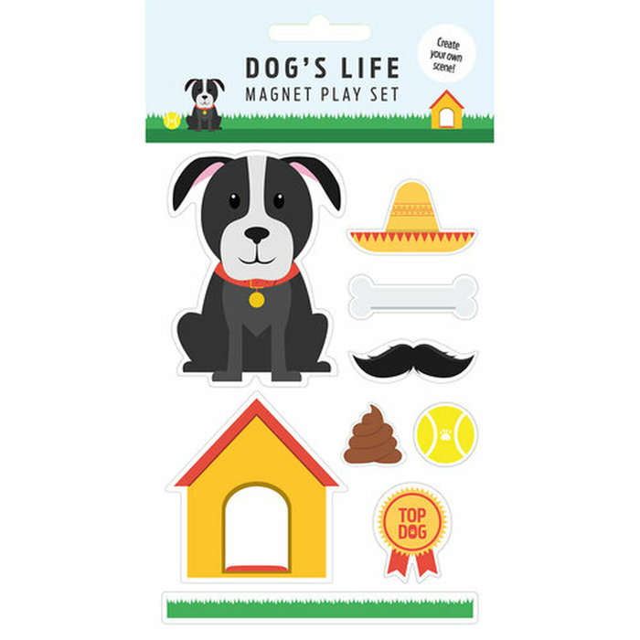 Imanes Magnet & Steel Perro Multicolor Metal 9 Piezas