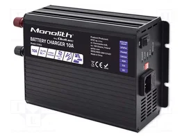 QOLTEC Cargador de baterías 10A para AGM, GEL, plomo-ácido y Li-FePO4