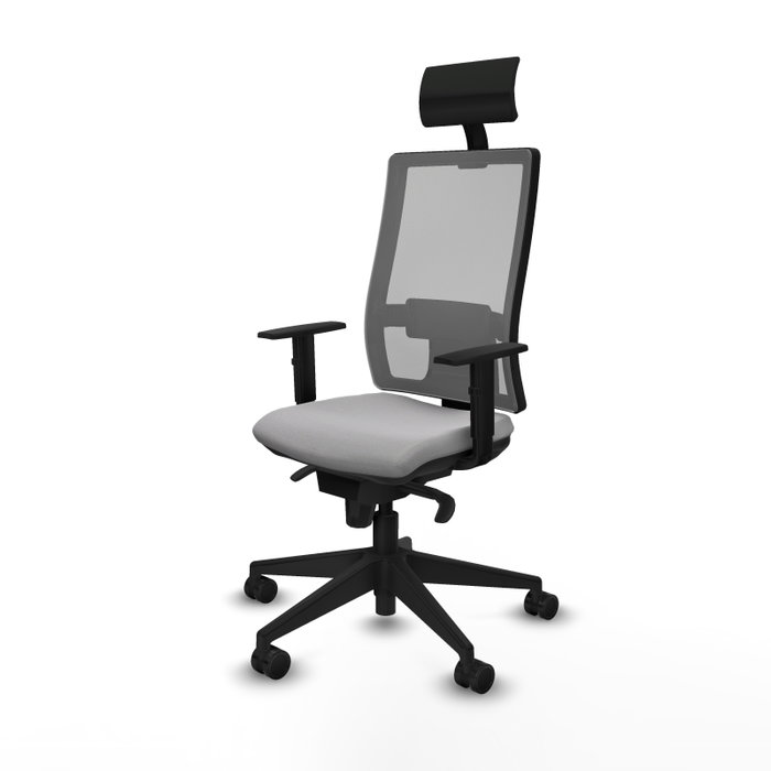 PIQUERAS Y CRESPO Silla de oficina Horna Gris con Mecanismo Sincro PIQUERAS Y CRESPO Silla de oficina Horna Gris con Mecanismo Sincro