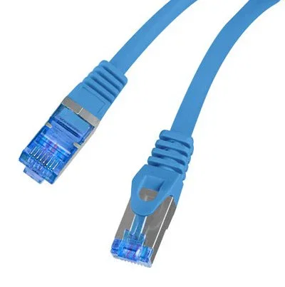 Lanberg PCF6A-10CC Cable de red 1 m Cat6a S/FTP 10 Gb/s Ethernet RJ-45 Macho CCA LSZH Azul