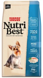 Picart Nutribest Adult Mini Pienso para Perro Sabor Pollo y Arroz 3 kg