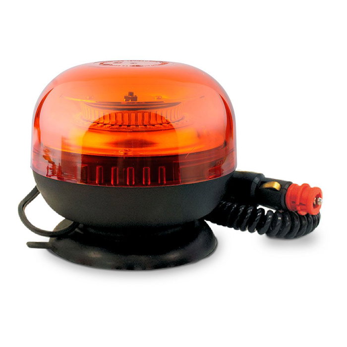Boxmind Rotativo LED Naranja BM203WL Magnético Base Magnética 12-24V DC IP65 3 Funciones 45 Leds