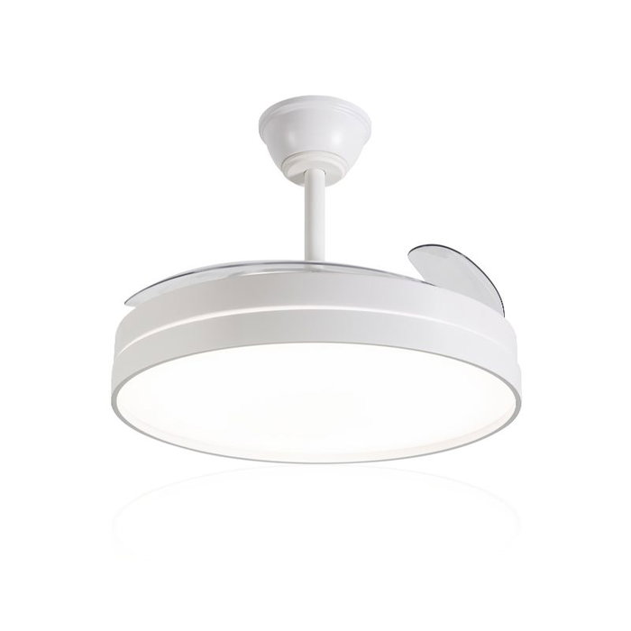 DAEWOO Ventilador de Techo con Aspas Retráctiles, Motor 30W, LED 36W, 3 Temperaturas y Control por App, 42 Pulgadas