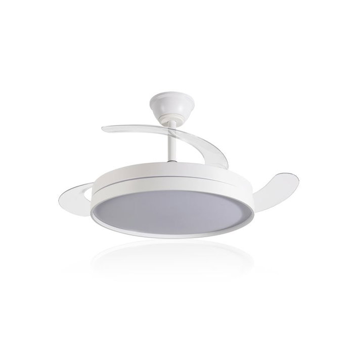 DAEWOO Ventilador de Techo con Aspas Retráctiles, Motor 30W, LED 36W, 3 Temperaturas y Control por App, 42 Pulgadas