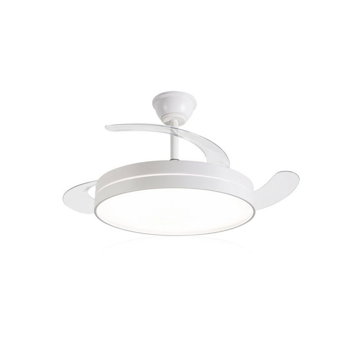 DAEWOO Ventilador de Techo con Aspas Retráctiles, Motor 30W, LED 36W, 3 Temperaturas y Control por App, 42 Pulgadas