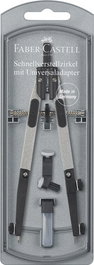Compas Faber-Castell Tecnico Con Adaptador Y Ajuste Rapido