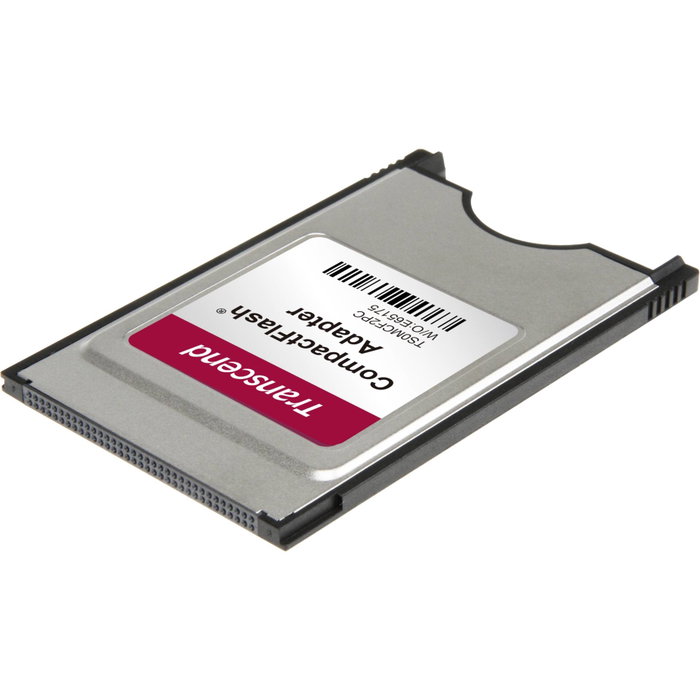 Transcend Adaptador CompactFlash Plata