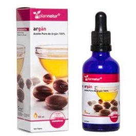 PLANNATUR Aceite de Argán 100% Puro 50ml para Rostro, Cuerpo y Cabello - Antiedad e Hidratante Natural