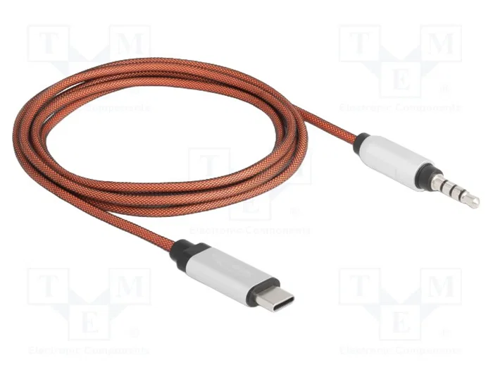 DeLOCK Cable Auxiliar USB Type-C™ a Jack de 3,5 mm 4 Pin 1,2 m 81288