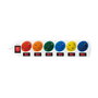 LogiLink Regleta de 6 Tomas CEE 7/3 con 7 Interruptores, Multicolor