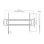 Equip Soporte de Pared Fijo para TV 60-120 Pulgadas, VESA hasta 900x600, Negro