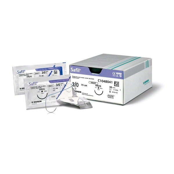 B. Braun Safil Violet Sin Aguja 6 200cm (12 unidades) B. Braun Safil Violet Sin Aguja 6 200cm (12 unidades)