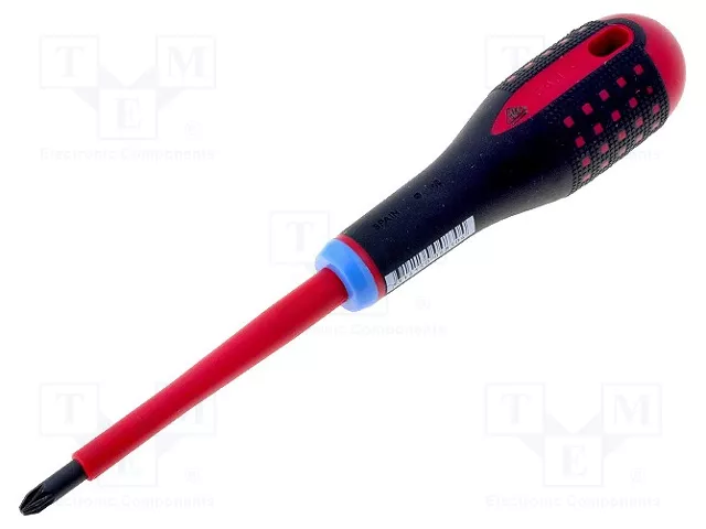 BAHCO Destornillador aislado Pozidriv® PZ2 de 100 mm BAHCO Destornillador aislado Pozidriv® PZ2 de 100 mm