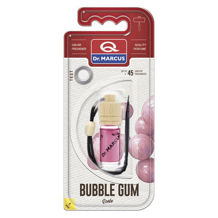 Drmarcus DRM0358 Ambientador Ecolo Bubble Gum, Fragancia de Coche, Hogar y Oficina, 4.5ml, Aroma que Perdura hasta 45 Días
