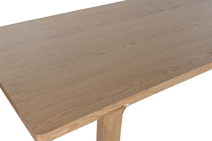 DKD Home Decor Mesa de Comedor Tropical en Roble Natural 210 x 101 x 76 cm, Desmontable